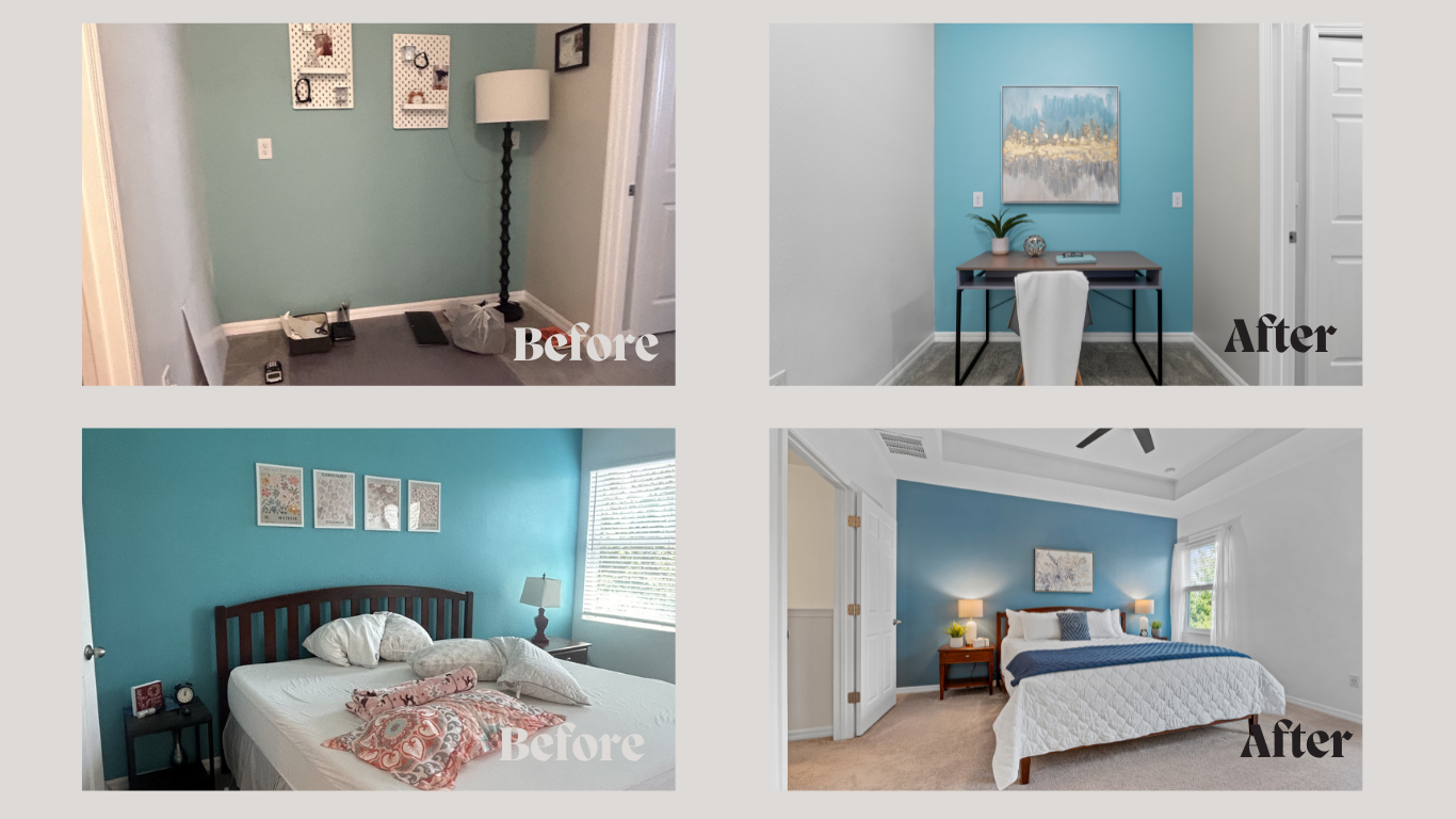 Lindsey Brudi Staging before after